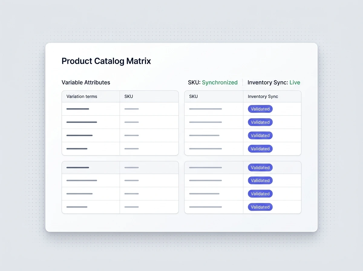 WooCommerce catalog management