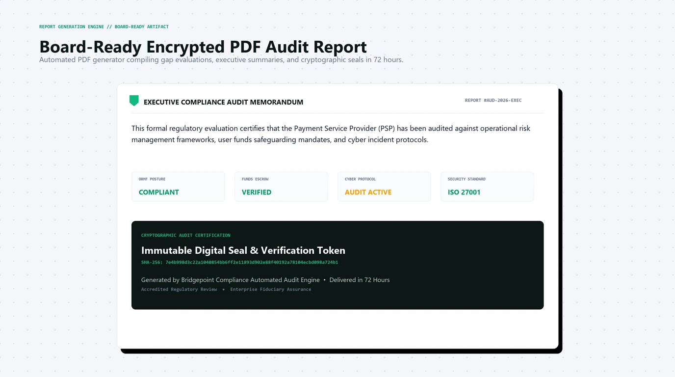 Automated Encrypted PDF Audit Report Preview