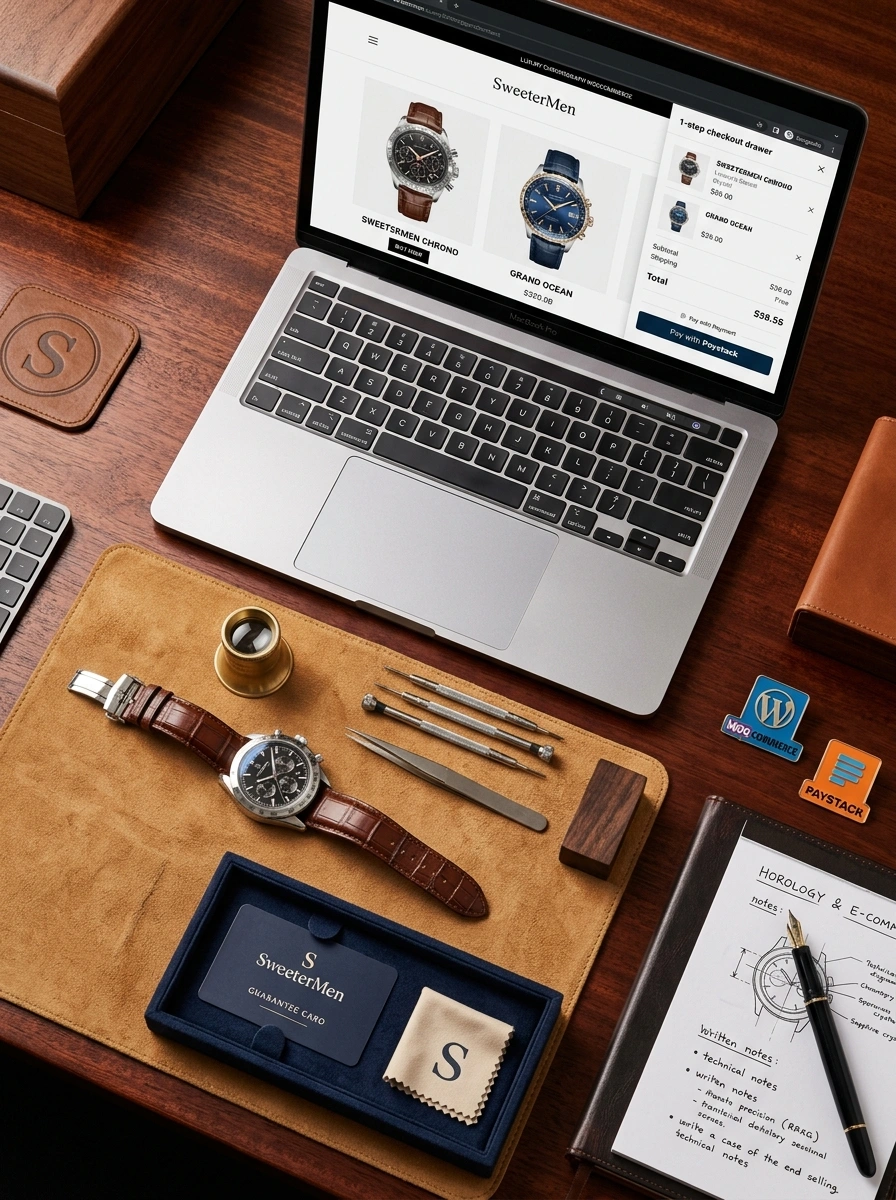 SweeterMen NG WooCommerce store — built by Cr8v Stacks