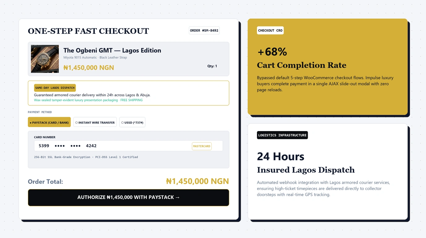 1-Step Slide-Out Checkout & Express Dispatch Hook