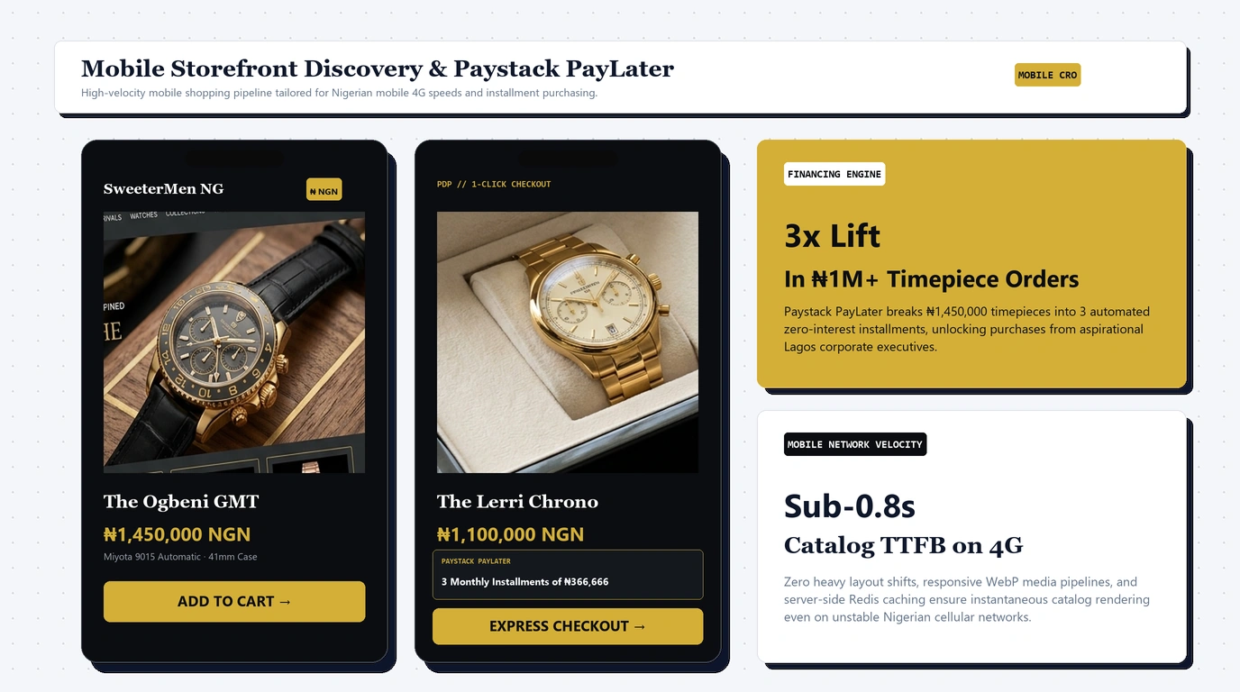 Mobile Storefront & Paystack PayLater Installment Engine