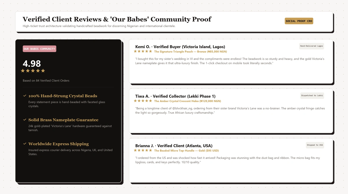 Verified Client Reviews & "Our Babes" Community Proof